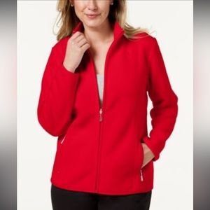 Karen Scott Sport Womens Plus  Jacket
